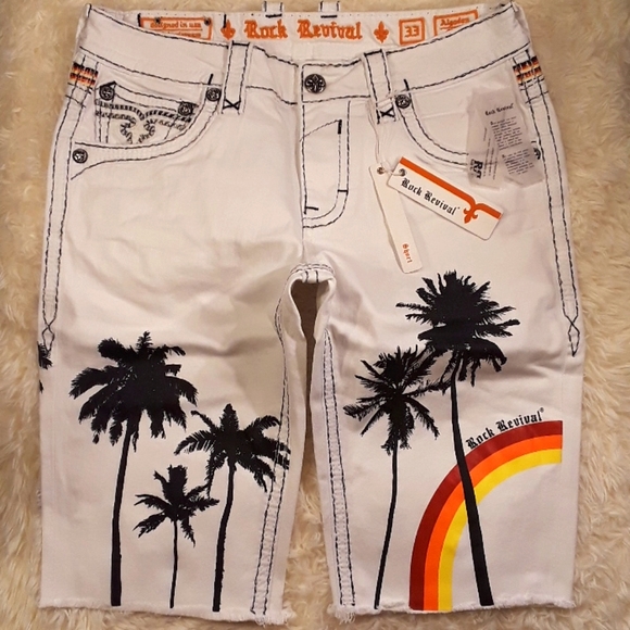 🆕️Rock Revival Algodon Shorts. Men's Size: Waist 42x14 Inseam. - Picture 9 of 10